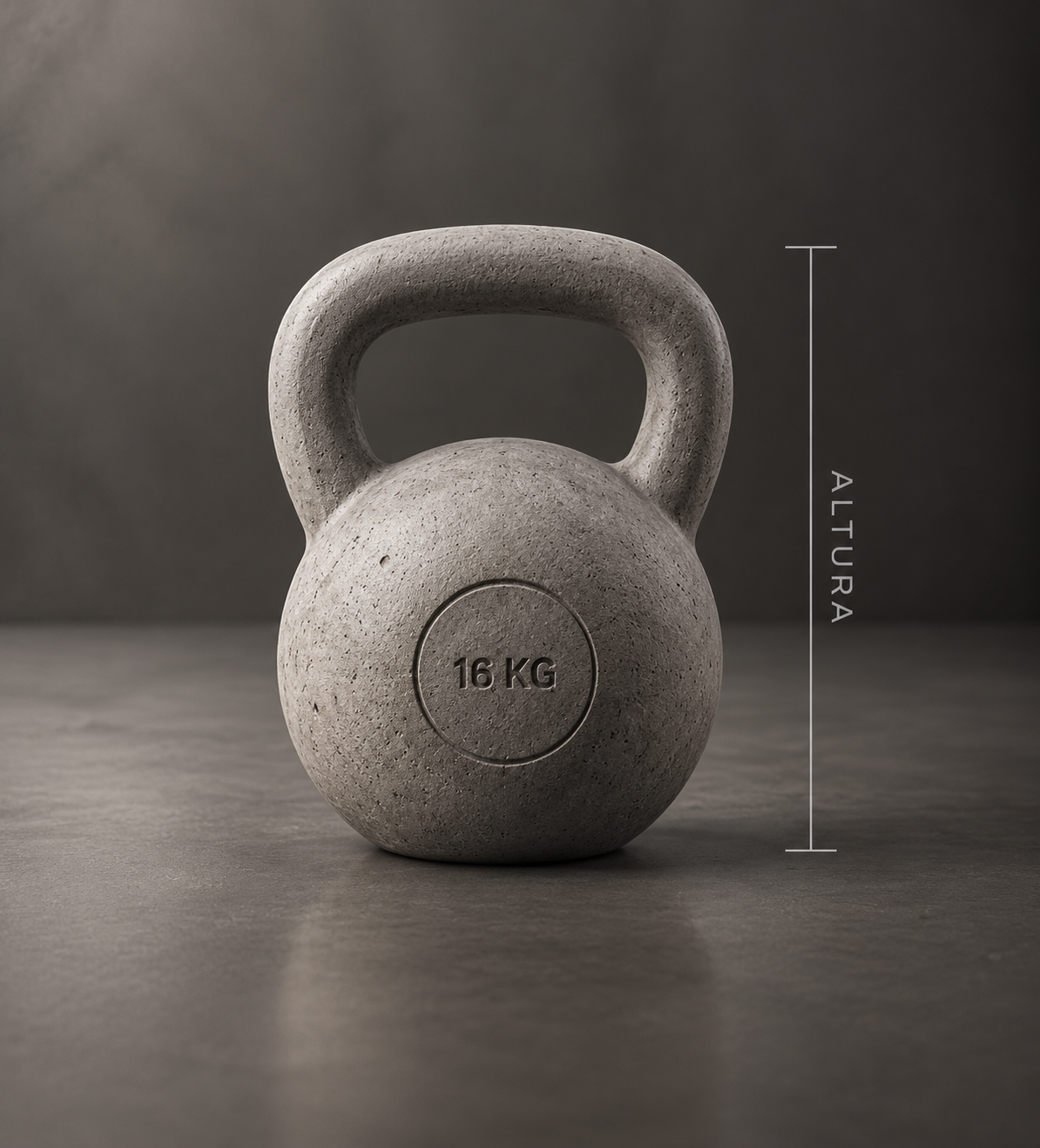 Kettlebell de concreto